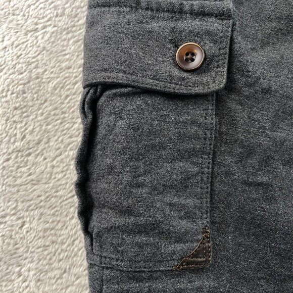 Vintage Eddie Bauer Womens Cargo Pants Size 10 Gray Stretch Tapered Leg Outdoors - Picture 8 of 16